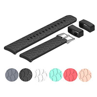 RuenTech Bands Compatible with Garmin Vivoactive 3 Music Band Replacement Soft Silicone Strap Sport Band (Black)