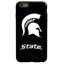 Load image into Gallery viewer, Guard Dog Collegiate Hybrid Case for iPhone 6 Plus / 6s Plus  Michigan State Spartans  Black
