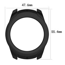 Load image into Gallery viewer, AWADUO for TicWatch Pro Silicone Protective Case Cover Shell, Smartwatch Protective Case for TicWatch Pro Smartwatch, Soft and Durable(Silicone Black)
