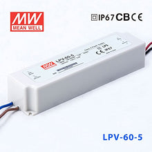 Load image into Gallery viewer, MeanWell LPV-60-5 Power Supply _ 40W 5V - IP67
