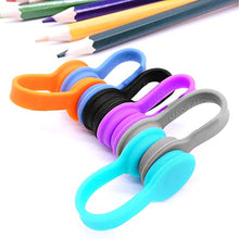 Load image into Gallery viewer, 6 Pack Magnetic Twist Ties, Viaky Multicolor Magnet Keeper Bands Winder Wrap Straps Cable Clips Cord Organizer for Earphones/USB Cable/Bookmarks/Keychain/Cable Management
