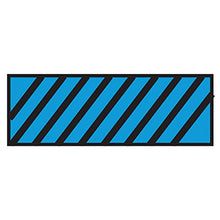 Load image into Gallery viewer, Surgical Instrument Identification Sheet Tape Diagonal Black Stripe Blue
