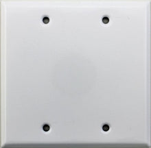Load image into Gallery viewer, Stamped Steel Smooth White 2 Gang Blank Wall Plate
