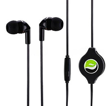 Load image into Gallery viewer, Premium Sound Retractable Headset Hands-Free Earphones Mic Dual Earbuds Headphones in-Ear Wired [3.5mm] Black for Sprint Samsung Galaxy J3 Achieve (2018) - Sprint Samsung Galaxy J3 Emerge

