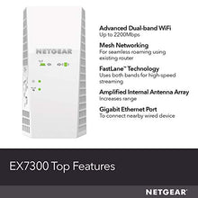 Load image into Gallery viewer, NETGEAR WiFi Mesh Range Extender EX7300 - Coverage up to 2000 sq.ft. and 35 devices with AC2200 Dual Band Wireless Signal Booster &amp; Repeater (up to 2200Mbps speed), plus Mesh Smart Roaming
