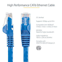 Load image into Gallery viewer, StarTech.com 2m Blue Gigabit Snagless RJ45 UTP Cat6 Patch Cable - 2 m Patch Cord - 2m Cat 6 Patch Cable
