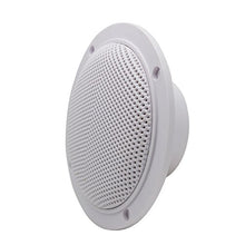 Load image into Gallery viewer, 4 Inches Herdio Waterproof Marine Ceiling Speakers with 160 Watts Power, Handling for Kitchen Bathroom Boat Car RV Camper Motorcycle Cloth Surround and Low Profile Design - 1 Pair (White)
