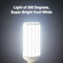 Load image into Gallery viewer, 60 Watt LED Corn Light Bulb(500W Equivalent),5500 Lumen 6000K,Cool Daylight White LED Street and Area Light,E26/E27 Medium Base,for Outdoor Garage Factory Warehouse High Bay Barn Backyard and More
