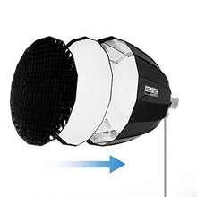 Load image into Gallery viewer, Fovitec - 1x 47 inch Deep Parabolic Softbox w/Grid Included - [Bowens Mount][Easy Assembly][Large Light Source][Diffusers]
