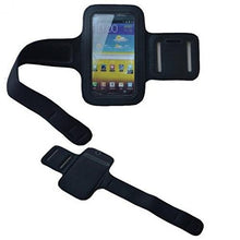 Load image into Gallery viewer, Armband Sports Gym Workout Cover Case Running Arm Strap Band Neoprene Black for Sprint Kyocera DuraForce Pro - Sprint LG G Flex 2 - Sprint LG G3
