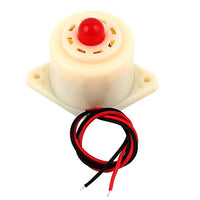 Aexit DC 24V Security & Surveillance Red Light Flash Intermittent Sound Beep Alarm Horns & Sirens Electronic Buzzer