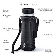 Load image into Gallery viewer, 8x42 Monocular Telescope Super Clear Waterproof Fog Proof Shockproof Single Hand Focus with Compass Ranging for Camping Travelling Concerts.
