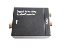 Load image into Gallery viewer, Easyday Digital to Analog Audio Converter with Digital Optical Toslink and S/pdif Coaxial Inputs and Analog RCA and (Headphone) Outputs - 0.5m Optical Toslink Cable Optical Cable Included
