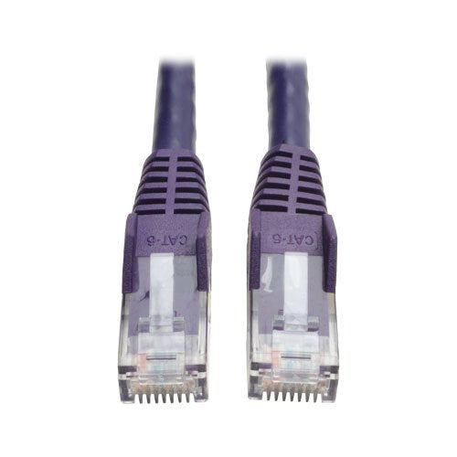 Tripp Lite Cat6 Gigabit Snagless Molded Patch Cable (RJ45 M/M) - Purple, 14-ft.(N201-014-PU)