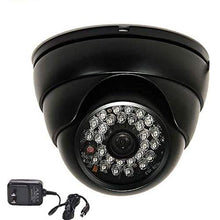 Load image into Gallery viewer, VideoSecu Dome Security Camera Built-in 1/3&quot; CCD Day Night Vision Outdoor 28 Infrared LEDs 480TVL Weatherproof 3.6mm Wide View Angle Lens with Power Supply CE7
