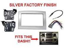 Load image into Gallery viewer, Silver Double Din Dash Install Kit w/Wiring Harness Radio Stereo Compatible with Dodge Ram
