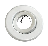 4-Inch Line Voltage Trim Recessed Light fit Halo/Juno , Adjustable Gimbal Ring (White)