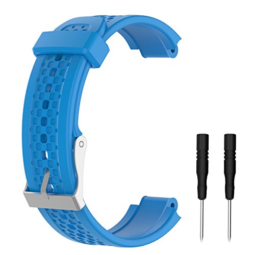 Weinisite Replacement Silicone Watch Band for Garmin Forerunner 25 Smart Watch (# 3, S) (Female)
