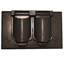 Load image into Gallery viewer, Sigma Electric, Bronze 14245BR 1-Gang Horizontal Duplex Cover
