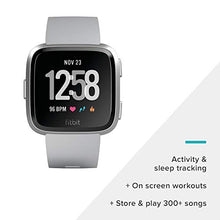 Load image into Gallery viewer, Fitbit Versa Smart Watch, Gray/Silver Aluminium, One Size (S &amp; L Bands Included)
