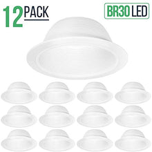 Load image into Gallery viewer, Four-Bros Lighting SB30/WHT/12PK 6 Inch Light Cover Baffle Trim, White
