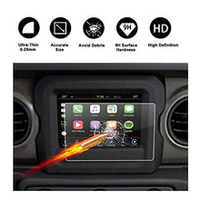 Load image into Gallery viewer, Tempered Glass Protector for 2018 Jeep Wrangler JL Uconnect Media Center Navigation Touch Screen, R RUIYA HD Clear Protective Film Against Scratch High Clarity (7-Inch)
