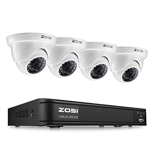 Zosi 1080 P H.265+ 8 Channel Video Security Camera System,Surveillance Dvr Recorder And 4 X 1080p Wea