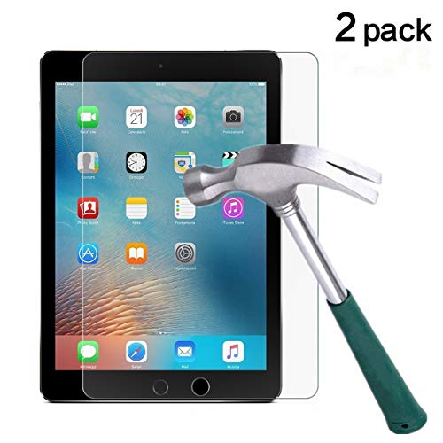 TANTEK [2-Pack] Tempered Glass Screen Protector For iPad 9.7