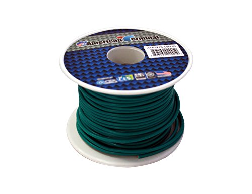 American Terminal ATPW18-100GR 18 Gauge Primary Wire, Green