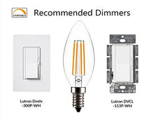 Load image into Gallery viewer, Bulbright B11 LED Candelabra Bulb, Dimmable C35 6W LED Filament Candle Bulb, E12 Base, Warm White 2700K, LED Light Bulb 50W Equivalent, 110-120VAC, 12 Pack (12 Pack)
