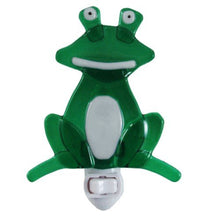 Load image into Gallery viewer, Whimsical Green Frog Children&#39;s Night Light

