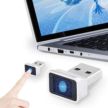 Load image into Gallery viewer, USB Fingerprint Reader, DDSKY Portable Security Key Biometric Fingerprint Scanner Support Windows 10 32/64 Bits with Latest Windows Hello Features (1-Pack)
