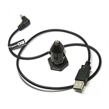 Load image into Gallery viewer, EDO Tech 2&#39; Short Cable Mini USB Charging Cable with Ultra Compact Car Charger for Garmin Nuvi Zumo Drive GPS

