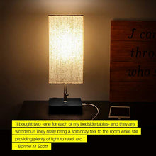 Load image into Gallery viewer, Brightech Grace Led Usb Bedside Table &amp; Desk Lamp â?? Modern Lamp With Soft, Ambient Light, Unique L
