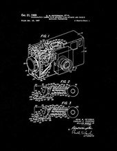 Load image into Gallery viewer, Photographic Camera with Metered Film Advance and Double Exposure Prevention Patent Print Black Matte (8.5&quot; x 11&quot;) M12092
