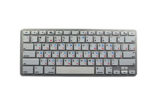 Load image into Gallery viewer, NS Hebrew - Russian Cyrillic - English Non-Transparent Keyboard Labels White Background for Desktop, Laptop and Notebook are Compatible with Apple
