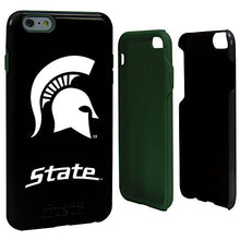 Load image into Gallery viewer, Guard Dog Collegiate Hybrid Case for iPhone 6 Plus / 6s Plus  Michigan State Spartans  Black
