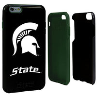 Guard Dog Collegiate Hybrid Case for iPhone 6 Plus / 6s Plus  Michigan State Spartans  Black