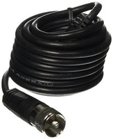 TruckSpec TS-12CC Black 12' CB Antenna Coax Cable with PL-259 Connector
