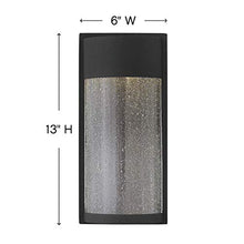 Load image into Gallery viewer, Hinkley Shelter Collection Small LED Wall Mount Lantern, 120V  Add Security to Porches, Patios and Exterior Walls with Ultra-Durable Outdoor Lighting, LED Wall Light, 11.5w Integrated LED, Black
