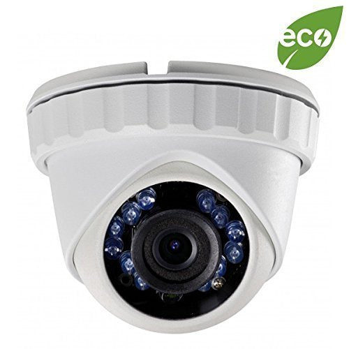 Q1C1 Platinum 2MP 1080p HD-TVI Eyeball IR Turret Camera: 3.6mm, White, 65 ft Infrared, IP66, 12v DC, ICR, OSD/UTC, 3yr