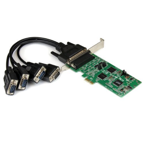 StarTech.com 4 Port PCI Express Dual Profile PCIe Serial Card Adapter with Breakout Cable - 2 x RS232 2 x RS422/RS485 PEX4S232485