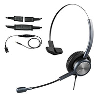 3.5mm Cell Phone Headset with Noise Cancelling Microphone Compatible with Computer PC, Laptops, iPhone Huawei Xiaomi Samsung ZTE BlackBerry Smartphones