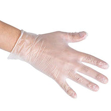 Load image into Gallery viewer, 200 Disposable Vinyl Gloves, Non-Sterile, Powder-Free, Smooth Touch, Food Service Grade, Large Size [2x100 Pack]

