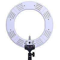 Led Ring Light 18inch Bicolor Dimmable Lighting Kit Table Top Stand Superbright Durable Adjustable Angle for Mobile Phone Selfie Photography Live Broadcast