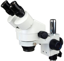 Load image into Gallery viewer, OMAX 7X-45X Zoom Binocular Stereo Microscope with Large Platform and 8W 54 LED Ring Light
