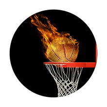 Load image into Gallery viewer, Hoop Swish Basketball On Fire On Black Background PopSockets PopGrip: Swappable Grip for Phones &amp; Tablets

