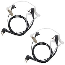 Load image into Gallery viewer, HQRP 2X 2-Pin Head Set with Acoustic Tube Earpiece &amp; Microphone for Motorola GTI, GTX, LTS-2000, VL-130, PMR-446, ECP-100, PR-400, Mag One BPR-40, EP-450, AU-1200, AV-1200 UV Meter
