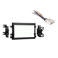 Compatible with Ford Five Hundred 2005 2006 2007 Double DIN Stereo Harness Radio Install Dash Kit Package