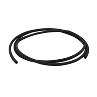 Aexit 2M 0.24in Electrical equipment Inner Dia Polyolefin Anti-corrosion Tube Black for Earphone Wire